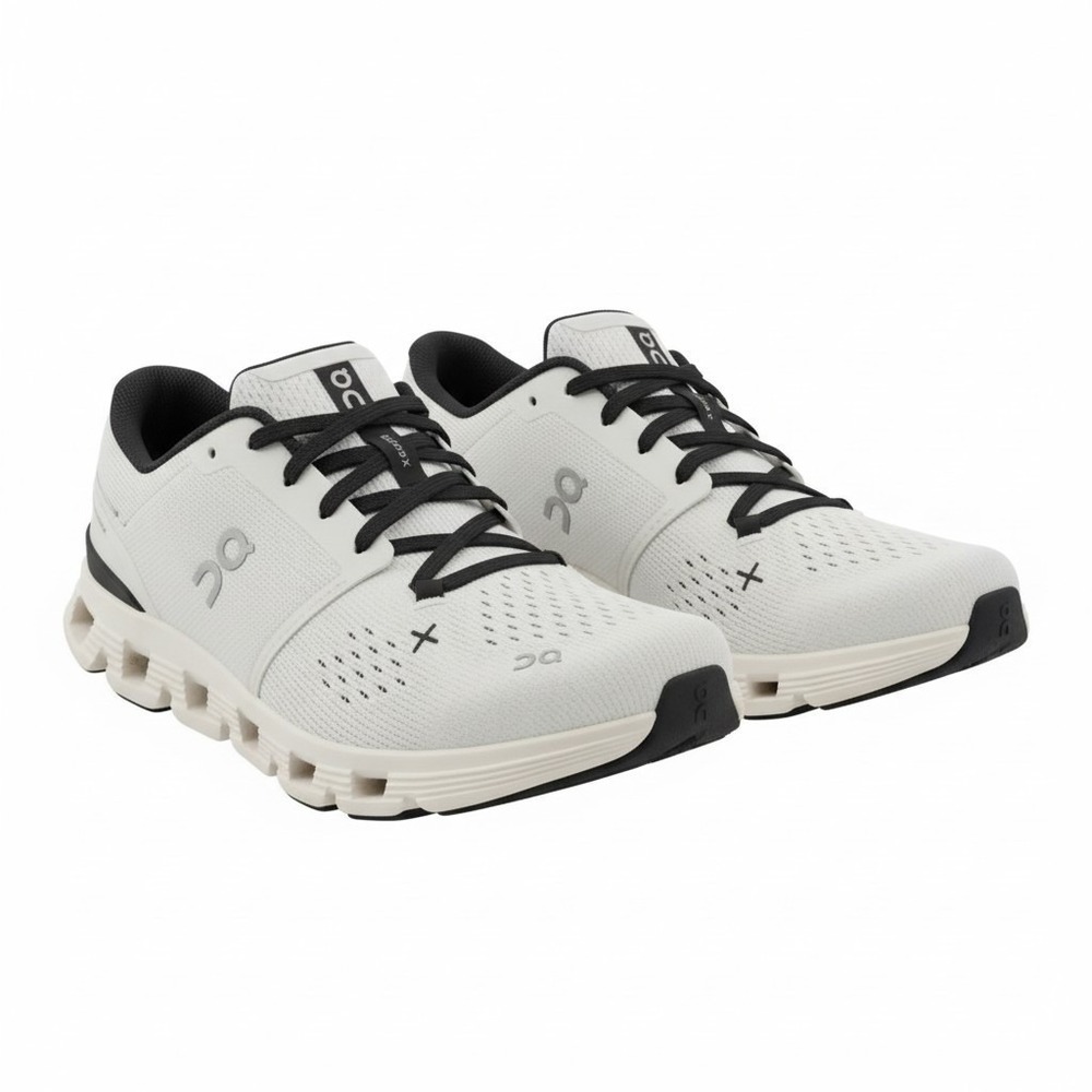 On Cloud X 4 Womens Running Shoes Ivory Black 3WE30070791 Sneakers Size 9